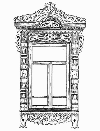 Старинные окна с узорами