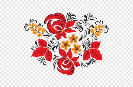 Хохломские цветы