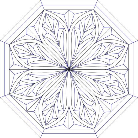 Геометрическая резьба орнамент