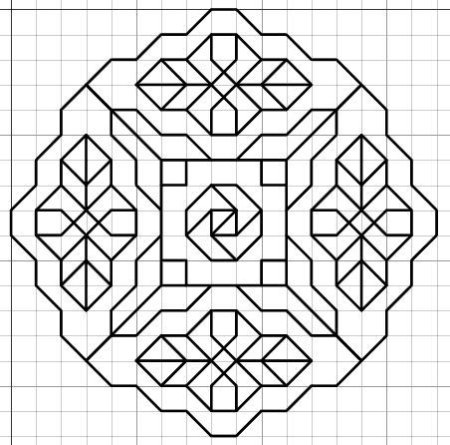 Узоры по клеточкам в тетради