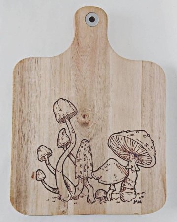 Трафарет для выжигания на разделочной доске