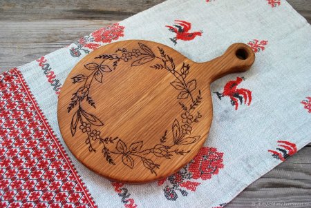 Выжигание на кухонной доске