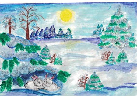 Конкурс рисунков на тему зимняя сказка