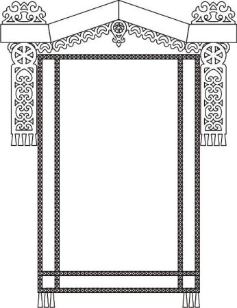 Наличники для рисования