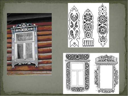 Наличники на окна в деревянном доме рисунок