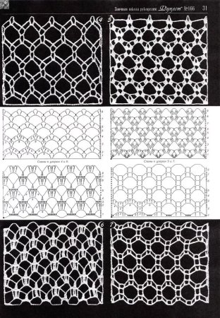 Сеточка крючком схема вязание