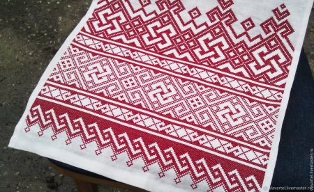 Русская народная вышивка орнамент рушник