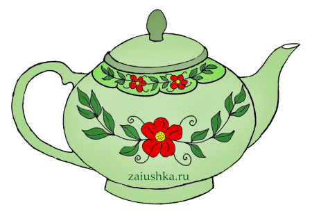 Чайник рисунок для детей