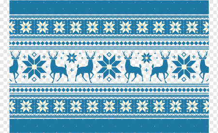 Зимний орнамент в полосе