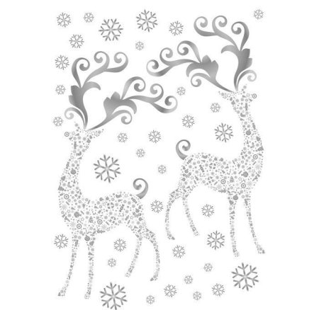 Новогодние узоры на стекле