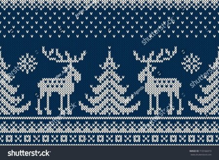 Узор с оленями