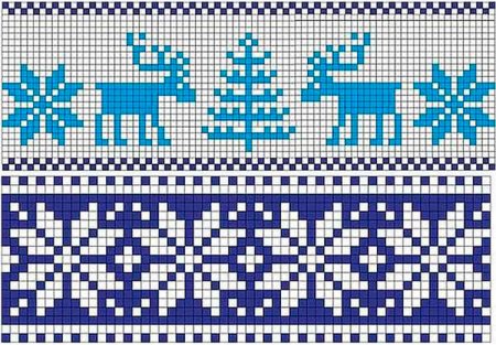 Скандинавские узоры для вязания