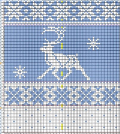 Жаккардовые узоры зимние Скандинавия