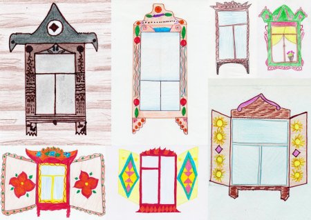 Узоры на окне рисунок