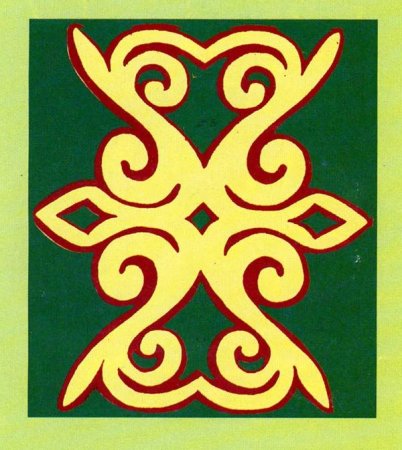 Башкирский орнамент Кускар а4