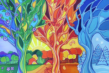 Времена года стилизация