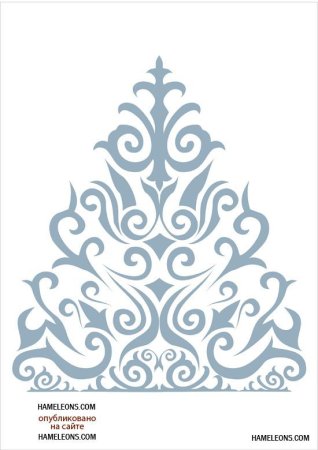 Орнамент на шубе Деда Мороза