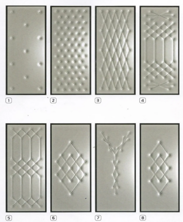 Схема обивки входной двери дермантином