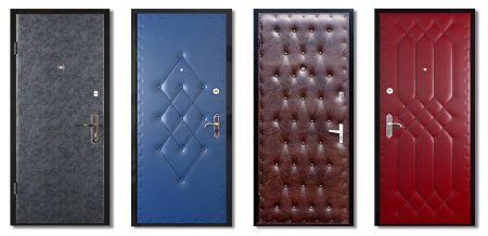 Схема обивки входной двери дермантином