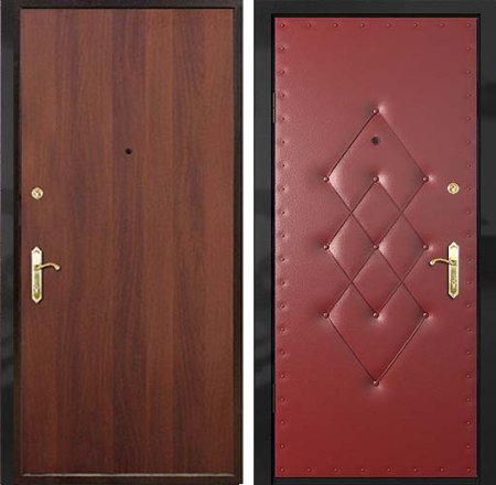 Обшивка двери входной металлической
