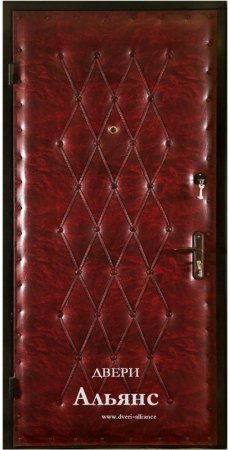 Обивка двери гвоздиками