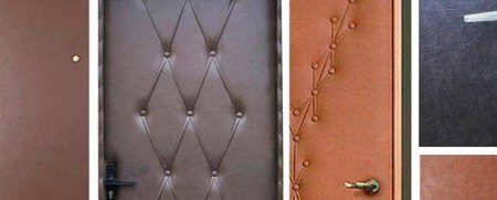 Обивка деревянной двери дермантином