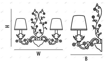 Светильники настенные эскизы