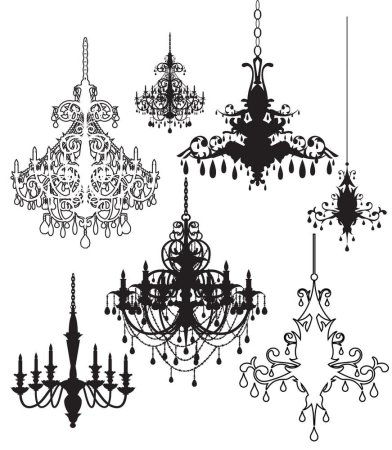 Люстра вектор