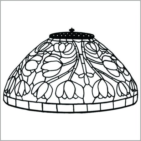 Эскиз абажура Тиффани