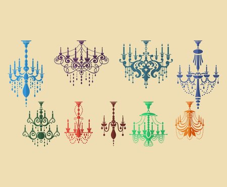 Люстра вектор