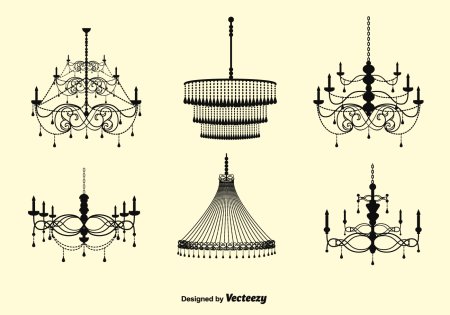 Люстра вектор