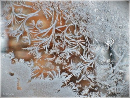 Зимние узоры на окнах