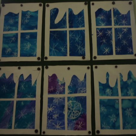 Рисование в детском саду зимние узоры