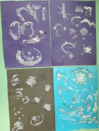 Морозные узоры рисование в средней группе