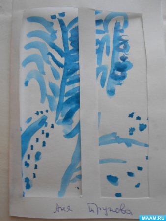 Морозные узоры на окне рисование