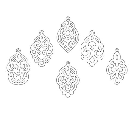 Трафареты для сережек