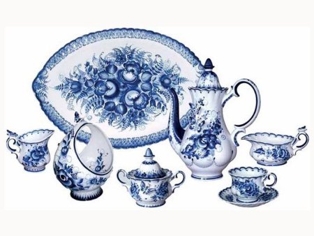 Гжель народный промысел посуда