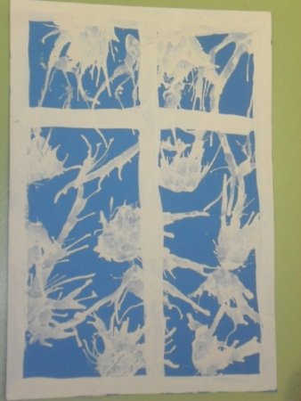 Морозные узоры на окне рисование