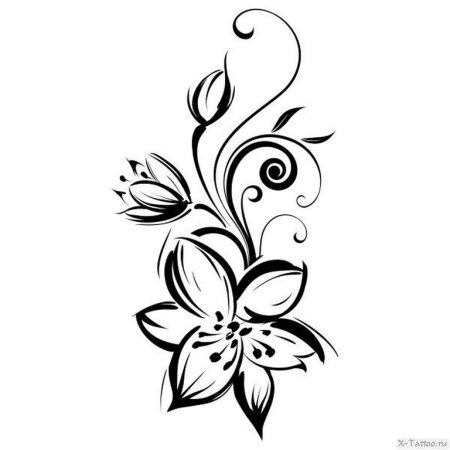 Легкий цветочный орнамент