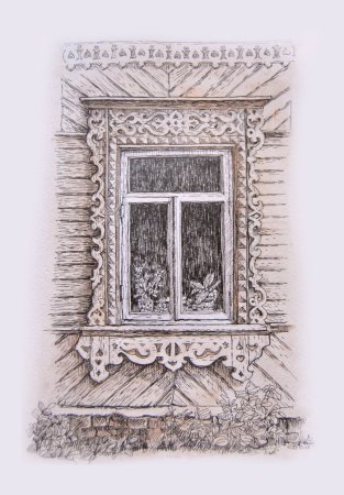 Наличники в графике