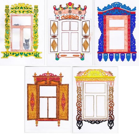 Узоры на ставнях окон