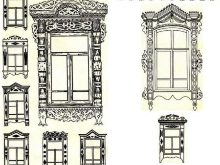 Эскиз деревянного окна