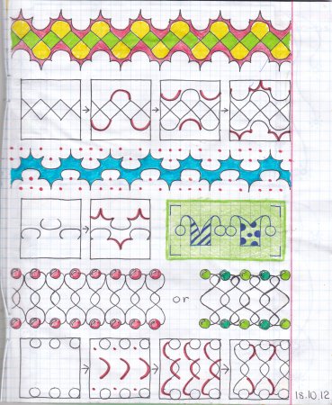 Узоры в тетрадке