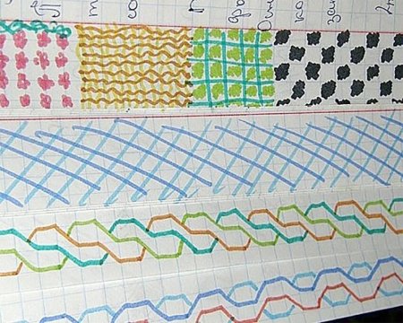 Украсить поля тетради