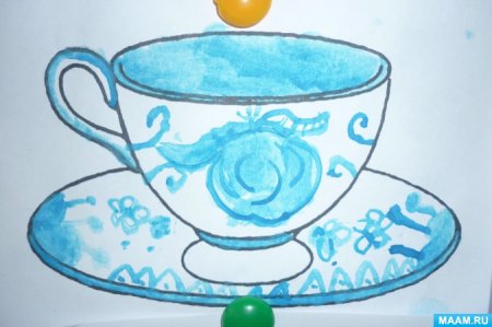 Рисование посуда старшая группа