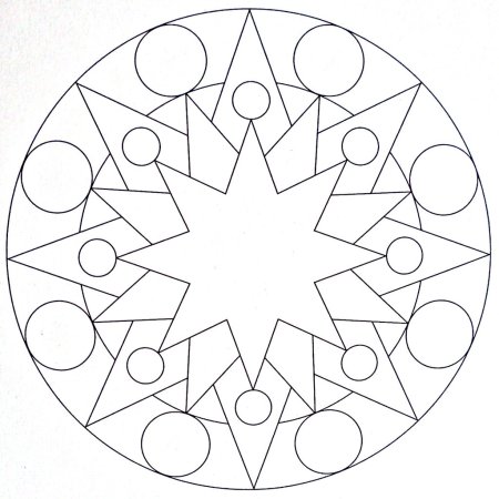 Мандала для детей дошкольного возраста