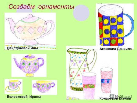 Посуда с математическим орнаментом