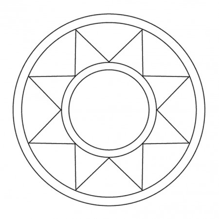 Геометрический узор в круге