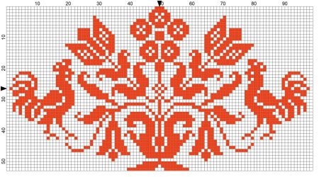 Белорусский орнамент птицы