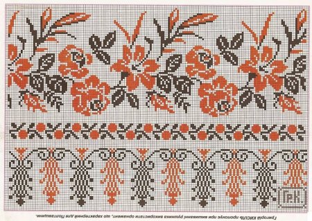 Украинский орнамент рушник